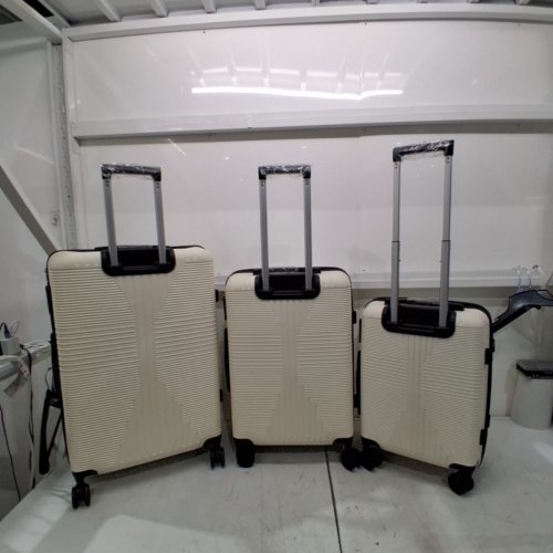 3PC KTAXON LUGGAGE SUITCASE SET WITH 360° SPINNER WHEELS, HARDSIDE & LIGHTWEIGHT - 20", 24", 28" - WHITE/BLACK image 5