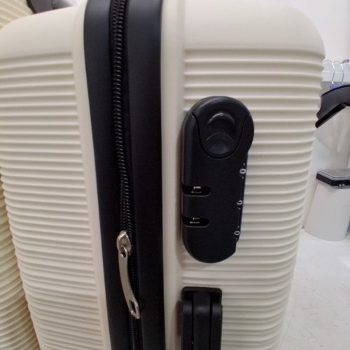 3PC KTAXON LUGGAGE SUITCASE SET WITH 360° SPINNER WHEELS, HARDSIDE & LIGHTWEIGHT - 20", 24", 28" - WHITE/BLACK image 9