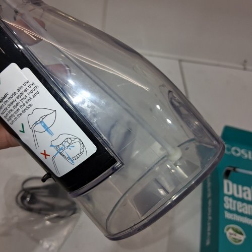 7PC COSLUS PORTABLE WATER TEETH FLOSSER - 300ML - BLACK image 4