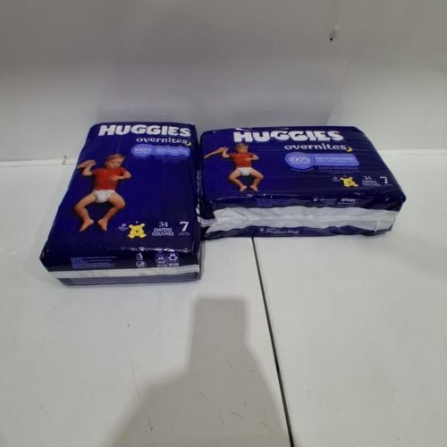68PK HUGGIES DISNEY BABY OVERNITES DIAPERS - SIZE 7 - WINNIE THE POOH (MODEL: 54923) image 2