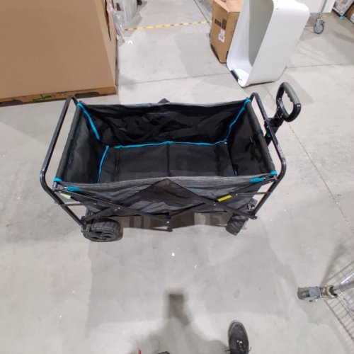 FOLDABLE WAGON - 37" X 26" -GREY/BLACK/TEAL (MODEL: 2622069) image 2