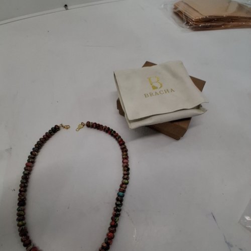 WOMENS BRACHA PRAYER WARRIOR BEADED PENDANT NECKLACE WITH C PENDANT- MULTICOLOUR image 2