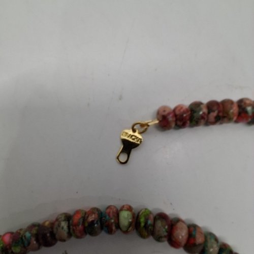 WOMENS BRACHA PRAYER WARRIOR BEADED PENDANT NECKLACE WITH C PENDANT- MULTICOLOUR image 5