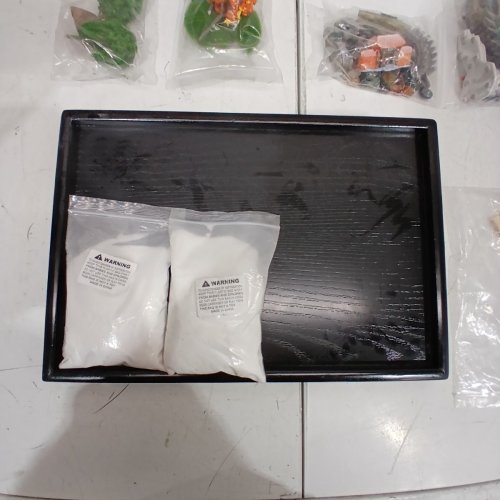 ZEN GARDEN DECORATION KIT WITH TRAY - BLACK image 6