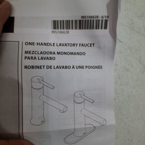 MOEN ONE-HANDLE LAVATORY FAUCET - CHROME (MODEL: INS10662B) image 2