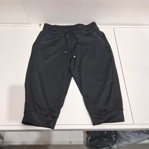 WOMEN'S CAPRI JOGGER PANTS - EXTRA LARGE - BLACK image 3