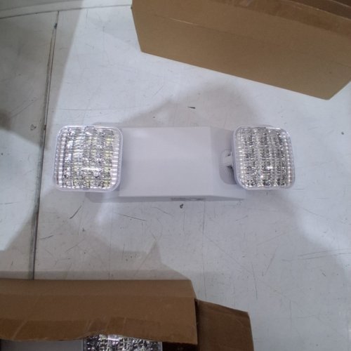 6PK VEVOR COMMERICAL EMERGENCY LIGHT WITH BATTERY BACKUP - AC 120-277 V - WHITE (MODEL: GT-YJDLT-6) image 3