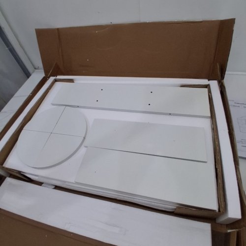 BATHROOM MIRROR CABINET WALL MOUNTED BATHROOM MEDICINE CABINET WITH MIRROR & 6 OPEN SHELVES - WHITE (MODEL: SHX-DG2607-X-0-S) image 2