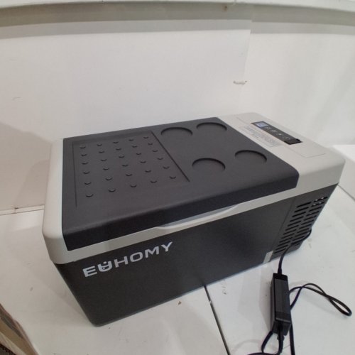 EUHOMY PORTABLE CAR REFRIGERATOR WITH APP CONTROL - 18L - 12V - FROM -4° TO 68°F - BLACK/GREY (MODEL: CFC-18 / CF004-18BL-CAEH) image 3