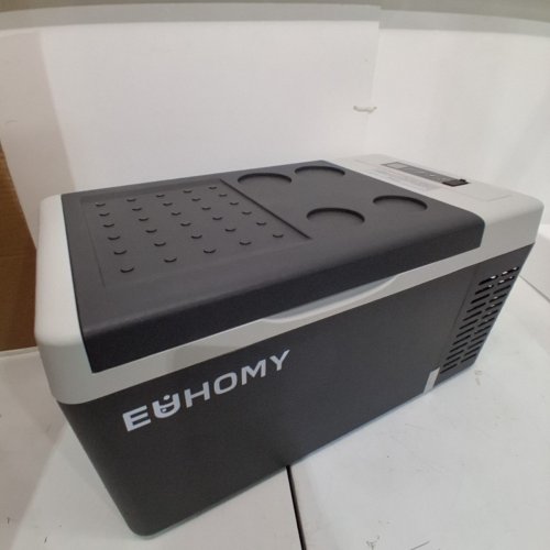 EUHOMY PORTABLE CAR REFRIGERATOR WITH APP CONTROL - 18L - 12V - FROM -4° TO 68°F - BLACK/GREY (MODEL: CFC-18 / CF004-18BL-CAEH) image 7