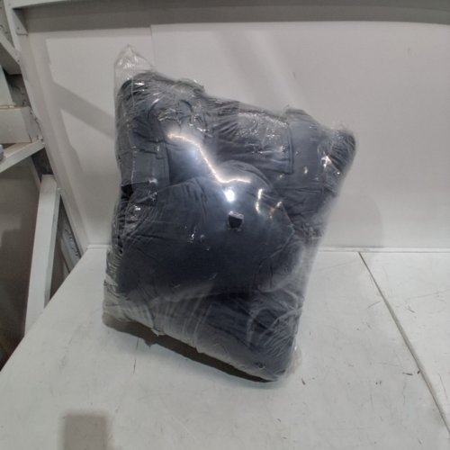 SLIGUY PLUSH BACK REST PILLOW WITH HEADREST & POCKETS - 23.5"X40" - GREY image 3