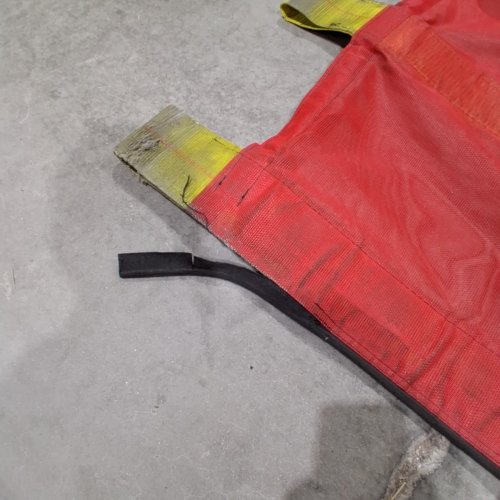 HEAVY-DUTY INDUSTRIAL LOADING DOCK BARRIER CURTAIN - 16FT X 3FT - RED AND YELLOW image 4