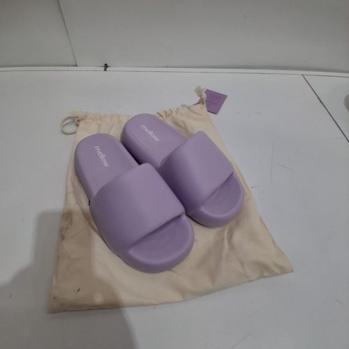 UNISEX MELLOW SOFT DREAM SLIDES - WOMEN'S 6-7, MEN'S 5-6 - LILAC image 2