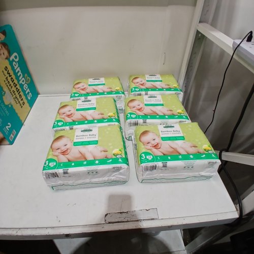 168PK ALEVA NATURALS BAMBOO BABY DIAPERS - SIZE 3 image 2