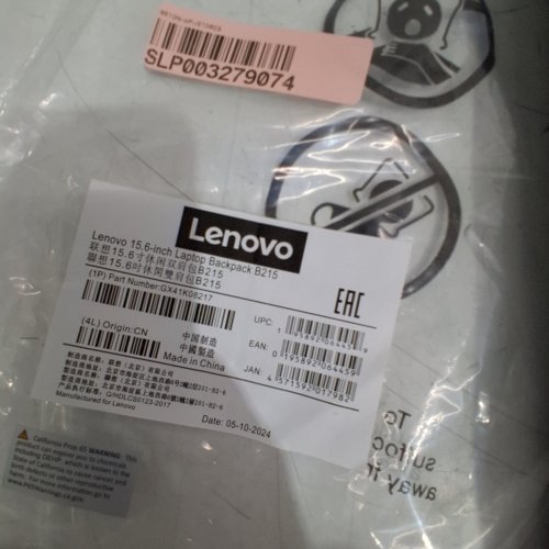 LENOVO LAPTOP BACKPACK - 15.6" - BLACK (MODEL : B215) image 3
