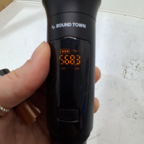 SOUND TOWN WIRELESS METAL HANDHELD MICROPHONE WITH 8 CHANNELS FOR THE SWM15-MAX & SWM16-MAX SYSTEMS - BLACK image 2