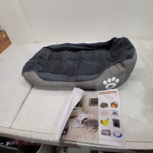 RECTANGLE SLEEPING PET BED - SMALL - GREY image 3