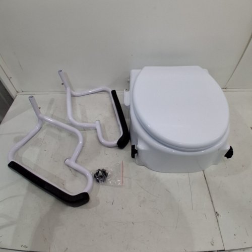 VEVOR RAISED TOILET SEAT - 5" - WHITE (MODEL: SC7060H) image 2
