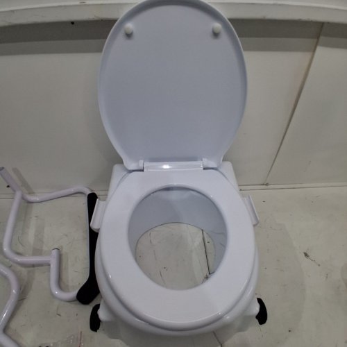 VEVOR RAISED TOILET SEAT - 5" - WHITE (MODEL: SC7060H) image 3