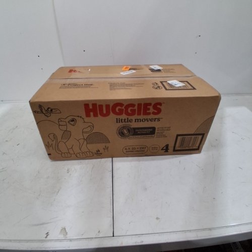 6 (25PK) HUGGIES LITTLE MOVERS DIAPERS - SIZE 4 - WHITE (TOTAL 150) image 2