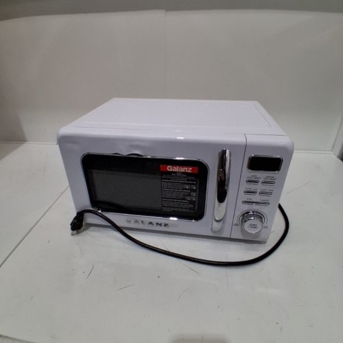 GALANZ RETRO STYLE COUNTERTOP MICROWAVE OVEN - 0.7CU.FT. - WHITE (MODEL: GLCMKZ07WER07) image 3