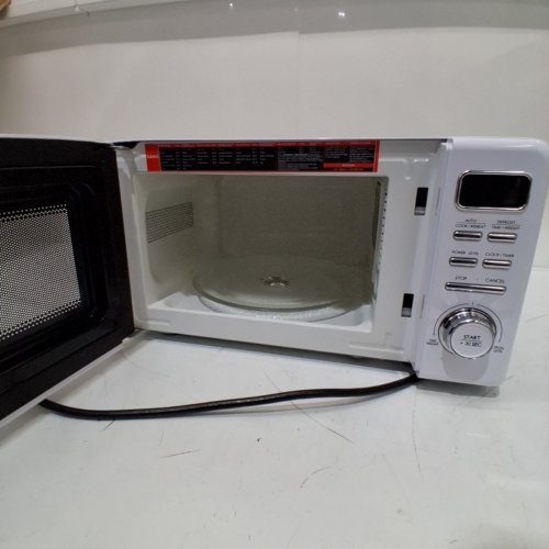GALANZ RETRO STYLE COUNTERTOP MICROWAVE OVEN - 0.7CU.FT. - WHITE (MODEL: GLCMKZ07WER07) image 4