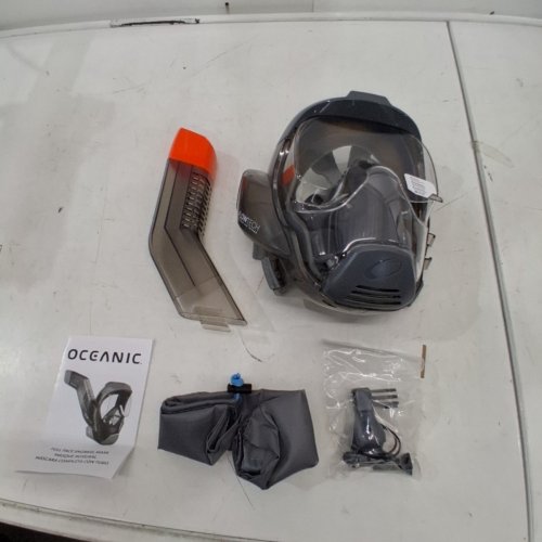 OCEANIC FULL FACE SNORKELING MASK - MEDIUM - BLACK/CLEAR (MODEL: 1819517) image 2