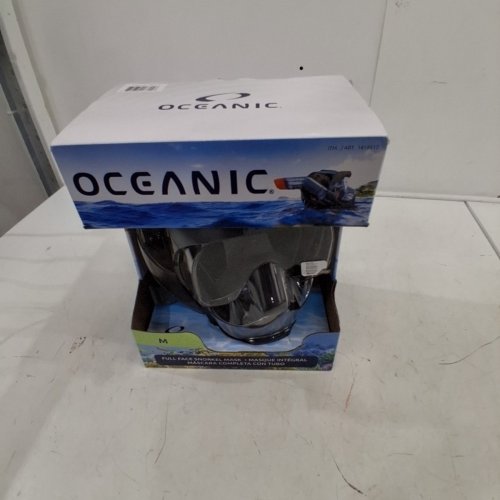 OCEANIC FULL FACE SNORKELING MASK - MEDIUM - BLACK/CLEAR (MODEL: 1819517) image 3