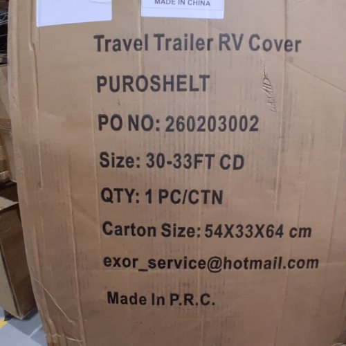 PUROSHELT 7 LAYER WATERPROOF TEAR RESISTANT TRAVEL RV TRAILER COVER - 30FT-33FT - GREY (MODEL: RV-TT-30-33) image 2