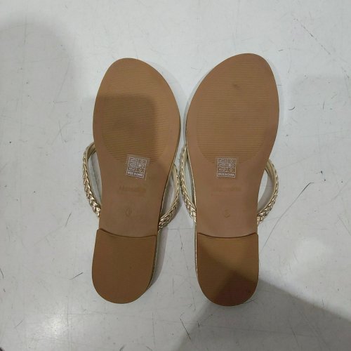 WOMEN'S MAZESKIN BRAIDED STRAPPY FLIP-FLOPS - 9 - GOLD image 4