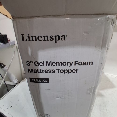 LINENSPA GEL INFUSED MEMORY FOAM MATTRESS TOPPER - 3" - FULL XL - BLUE image 2