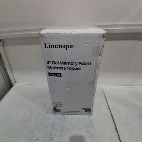 LINENSPA GEL INFUSED MEMORY FOAM MATTRESS TOPPER - 3" - FULL XL - BLUE image 4