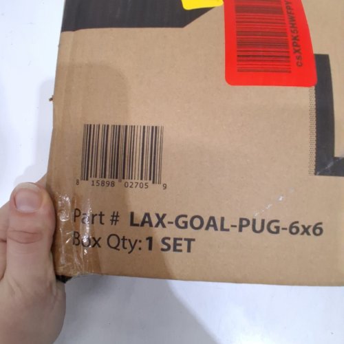 GOSPORTS REGULATION LACROSSE NET - 6FT X 6FT - BLACK/RED (MODEL: LAX-GOAL-PUG-6 X 6) image 2