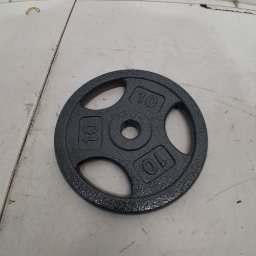 GRIP WEIGHT PLATE - 10 LBS - GREY (ITEM: 30115803) image 2