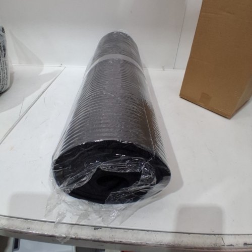 AMAZON BASICS EXTRA THICK EXERCISE MAT WITH CARRYING STRAP - 74" X 24" - 0.5"(1/2) - BLACK image 2