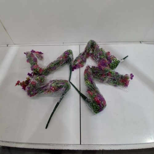 4PK ARTIFICIAL FLORAL FLOWER PICKS - 26" - ASSORTED COLOR image 3