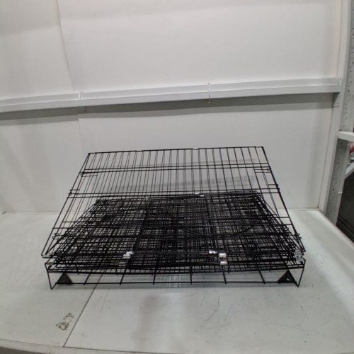 UNBRANDED FOLDABLE CAT CAGE ON WHEELS - 40" X 30" FOLDED - BLACK image 2