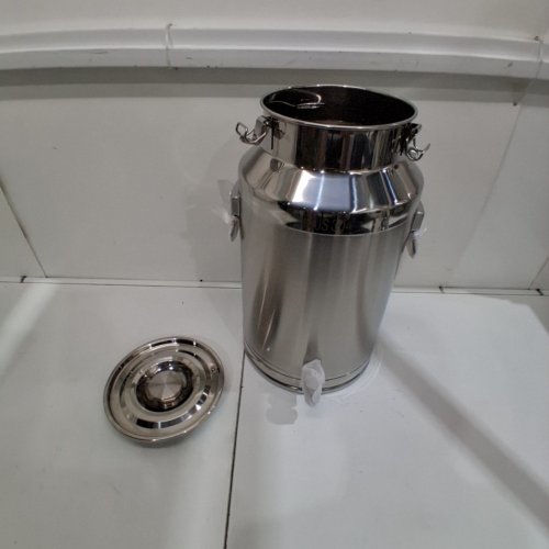TOGARHOW MILK CAN WITH SEALED LID - 35L- STAINLESS STEEL image 2