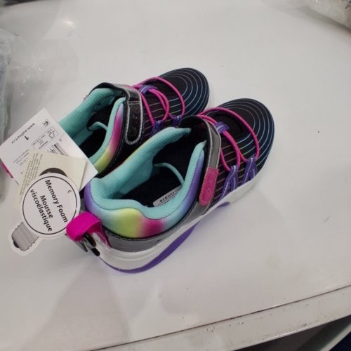 GIRL'S ATHLETIC WORKS LIGHT-UP SHOES - 1 - BLACK / MULTICOLOUR (STYLE: 66MINAW24) image 2