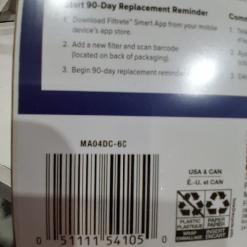 6PK FILTRETE AIR FILTER - 14" X 25" X 1", MERV 13 (MODEL: MA04DC-6C) image 2
