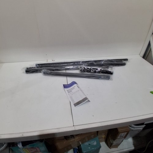 ADJUSTABLE TENSION CURTAIN ROD - 41" - 156" - BLACK image 3