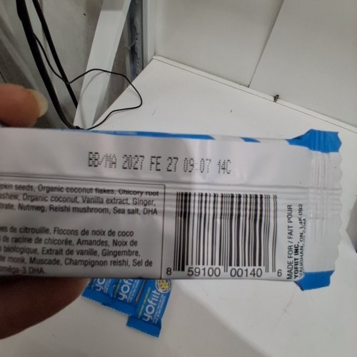 10PK YOFIIT CRUNCHY NUT BAR - NO ADDED SUGAR, 2G - 10G FIBRE, 6G PROTEIN - VANILLA GINGER image 2