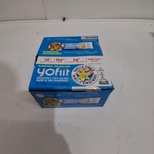 10PK YOFIIT CRUNCHY NUT BAR - NO ADDED SUGAR, 2G - 10G FIBRE, 6G PROTEIN - VANILLA GINGER image 4