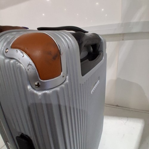 LETOME HARDSIDE SPINNER CARRY ON LUGGAGE SUITCASE WITH ALUMINUM HANDLE AND TSA LOCKS - 20" - GREY (MODEL: 1942341) image 2