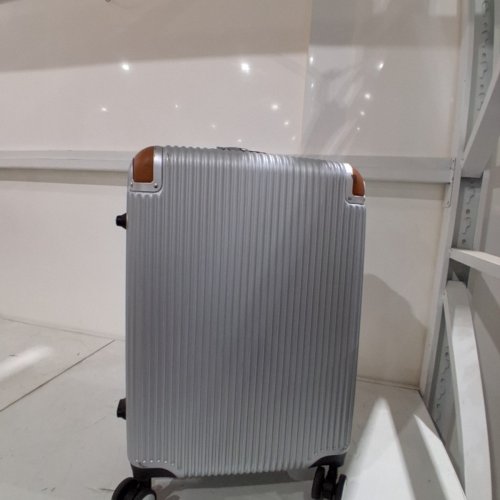 LETOME HARDSIDE SPINNER CARRY ON LUGGAGE SUITCASE WITH ALUMINUM HANDLE AND TSA LOCKS - 20" - GREY (MODEL: 1942341) image 3