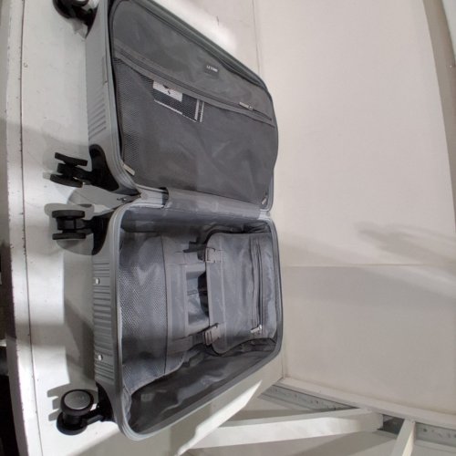 LETOME HARDSIDE SPINNER CARRY ON LUGGAGE SUITCASE WITH ALUMINUM HANDLE AND TSA LOCKS - 20" - GREY (MODEL: 1942341) image 5