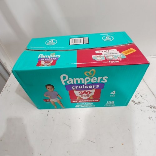 108PK PAMPERS CRUISERS DISPOSABLE BABY DIAPERS - SIZE 4 image 2