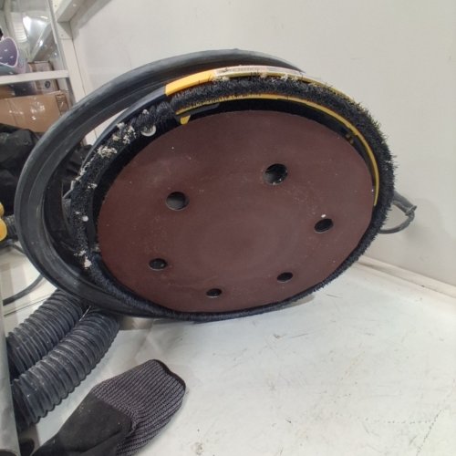 ELECTRIC DRYWALL SANDER WITH VACUUM BAG - 1800 RPM 120V - YELLOW/BLACK (MODEL: ZQ-DWSR-2108) image 8