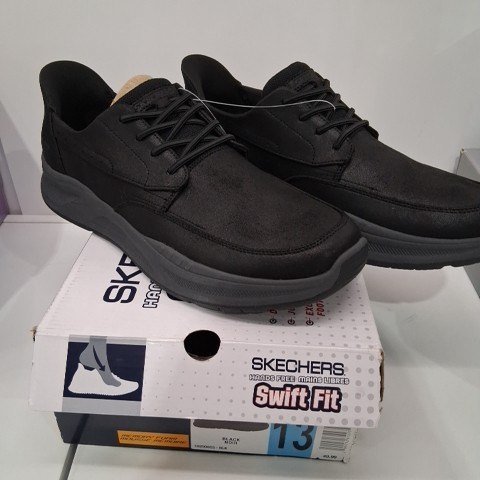 SKECHERS MEN'S STANTON BUNGEE SHOE WITH SWIFT FIT - SIZE 13 - BLACK (MODEL: 1968313) image 2