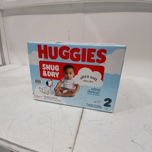 186PK HUGGIES SNUG & DRY DIAPERS - SIZE 2 - DISNEY 101 DALMATIONS image 2